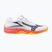 Kinder-Volleyballschuhe Mizuno Lightning Star Z7 weiß/feuriges Koralle 2/Zitrus