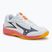 Kinder-Volleyballschuhe Mizuno Lightning Star Z7 weiß/feuriges Koralle 2/Zitrus
