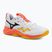 Mizuno Wave Momentum Pro Volleyballschuhe weiß/feurige Koralle 2/Zitrus