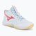 Damen Volleyballschuhe Mizuno Wave Momentum Pro Mid weiß/calypso coral/pale banana
