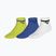 Socken Mizuno Training Mid With Line 3 pairs lightning yellow/ultramarine