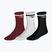 Socken Mizuno Training With Line 3 pairs sun dried tomato/white/black