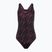 Speedo HyperBoom Allover Medalist schwarz/plum dandy/siren rot einteiliger Badeanzug