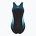 Einteiler Badeanzug Damen Speedo High Neck Splice Cross Back dark teal