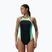 Damen-Einteiler Badeanzug Speedo High Neck Splice Cross Back turquoise gem