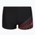 Herren-Schwimmshorts Speedo Medley Logo Aquashort schwarz/neonkoralle