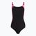 Damen-Einteiler Badeanzug Speedo Shaping LunaLustre Printed anthracite/ruby