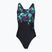 Damen-Einteiler Badeanzug Speedo FL Placement Printed Powerback firework burst/black