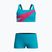 Zweiteiliger Kinder-Badeanzug Speedo Hyperboom Butterfly Back Mayan Blue/Margarita Pink