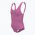 Nike Multi Logo U-Back einteiliger Badeanzug für Kinder in verspieltem Rosa