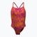 Nike Hydrastrong Lace Up Back total orange einteiliger Badeanzug für Kinder