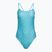 Einteiliger Schwimmanzug Damen Nike Hydrastrong Multi Print Cutout blue
