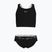 Zweiteiliger Kinder-Badeanzug Nike Logo Tape Crossback Midkini schwarz