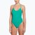 Einteiliger Damen-Badeanzug Nike Swoosh Link Y-Back Stadium grün