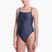 Damen Badeanzug Nike Ocean Bound Ripple Texture Square Neck slate