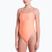 Damen Badeanzug Nike Ocean Bound Ripple Texture Square Neck pink glow