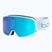 Skibrille Bollé Nevada Small white metalic blue matte/azure