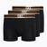 Herren CR7 Basic Trunk Boxershorts 3 Paar schwarz/gold