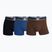 Men's CR7 Basic Trunk Boxershorts 3 Paar schwarz/blau/braun