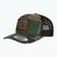 Herren Pitbull West Coast Mesh Snapback Kappe,,Blood Dog" Camo Trucker Holz/Schwarz
