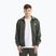 Hoodie Sweatshirt Herren Pitbull Trackjacket Tape Logo Terry Group old green