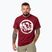Herren Pitbull Logo Palmen T-Shirt burgunderrot