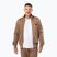 Herren-Sweatshirt Pitbull Trackjacket Tape Logo Terry Group coyote brown