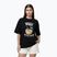 Damen-T-Shirt Pitbull Rest In Pink Oversize black
