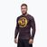 Rashguard Langarmshirt für Herren Pitbull Rashguard Logo Palms brown