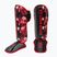 Schienbeinprotektoren Octagon Legion Flower black/red