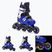 HUMBAKA Starjet LED Kinder Rollschuhe 3in1 blau