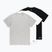 PROSTO Basic Herren-T-Shirts 3 Stück mehrfarbig