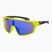GOG Kindersonnenbrille Flint matt neongelb/schwarz/polychromatisch blau