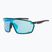 GOG Freya Sonnenbrille matt schwarz/reflex himmelblau