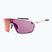 GOG Freya matt weiß/schwarz/reflex Infrarot-Sonnenbrille