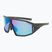 GOG Sonnenbrille Lhotse S3 matt metallic grün/schwarz/reflex weiß blau
