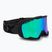 Skibrille IMX Snow black matt/black/green iridium/brown