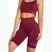 Radlerhose Training Damen Gym Glamour Push Up 2.0 merlot