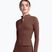 Damen Langarmshirt JOYINME Motion LS 1/4 Zip kastanienbraun