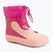 Kinder-Gummistiefel Viking Footwear Alv Barefoot Pfotenabdruck hellrosa/magenta