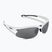 Bliz Motion + S3 glänzend weiß/rauchsilber verspiegelte Fahrradbrille