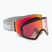 Skibrille Bliz Flow matt light grey/brown red multi/pink