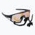 Bliz Vision Nano Optics Nordic Light S2 mattschwarz/hellkoralle/orange blau Multibikebrille