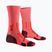 Herren­socken X-Socks Trailrun Perform Crew fluo red/namib red