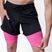 Herren X-Bionic Efektor 2in1 x schwarz/neo pink Laufshorts