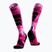 Skisocken X-Socks Ski Expert Wild Otc x black/fluo pink