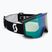 Skibrille SCOTT Shield black/white/aurora green/chrome