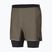 Herren-Laufshorts SCOTT Hybrid Endurance Tech wood grey/black