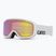 Skibrille Giro Cruz white wordmark/ yellow boost