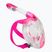 Vollgesichtsmaske zum Schnorcheln Kinder SEAC Magica black silicone/pink